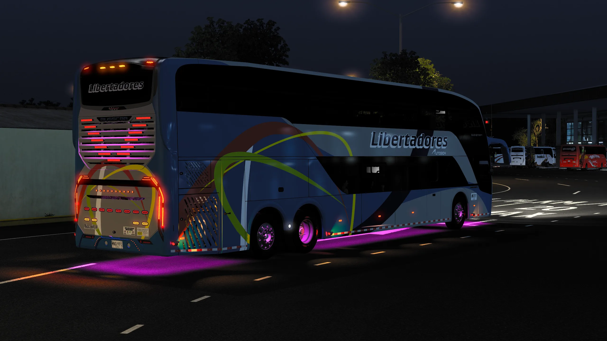 Busstar DD S2 para Colombia Real Map