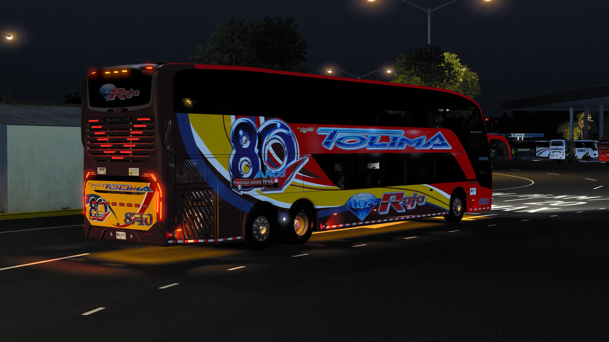 Busstar DD S2 para Colombia Real Map