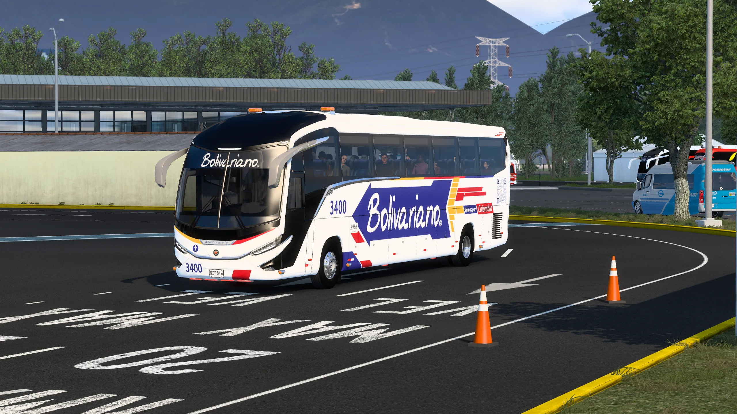 Marcopolo G8 Paradiso 1200 para Colombia Real Map