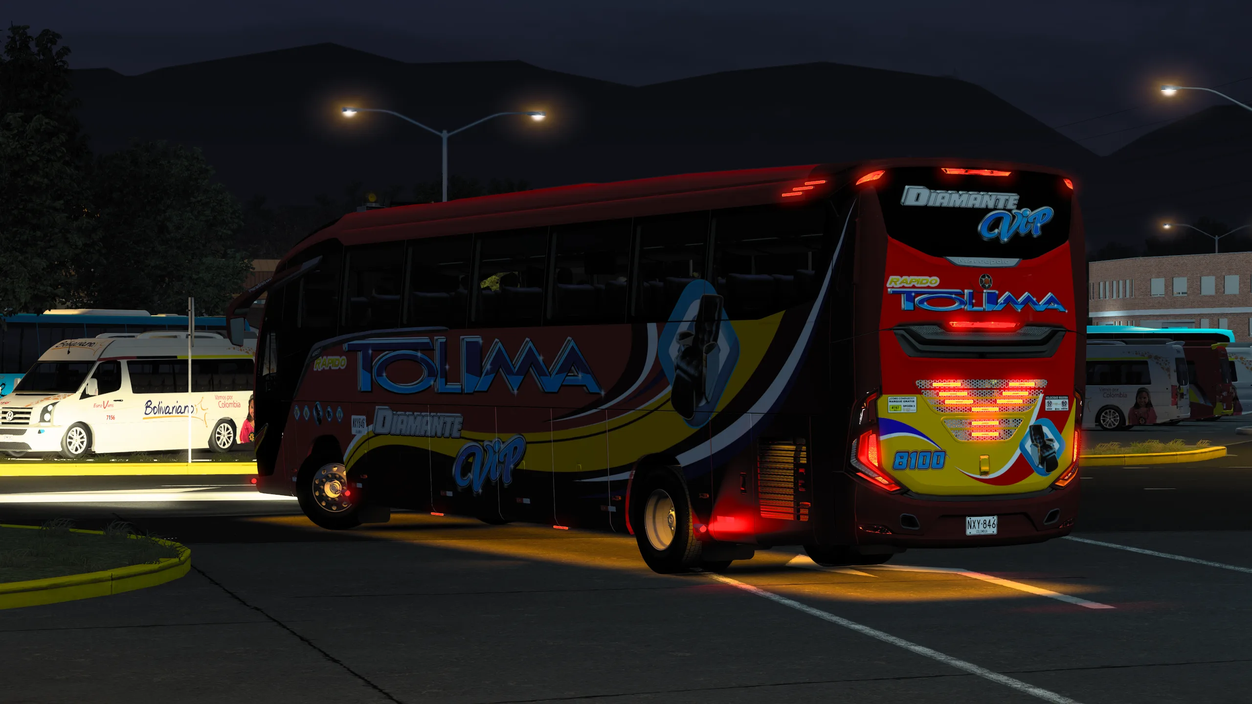 Marcopolo G8 Paradiso 1200 para Colombia Real Map