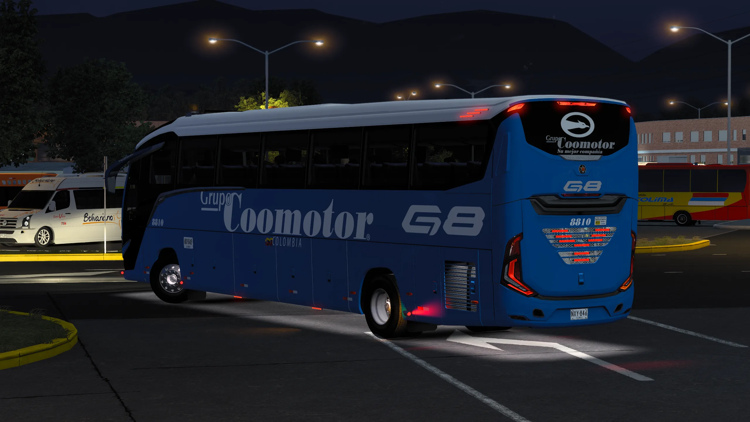 Marcopolo G8 Paradiso 1200 para Colombia Real Map
