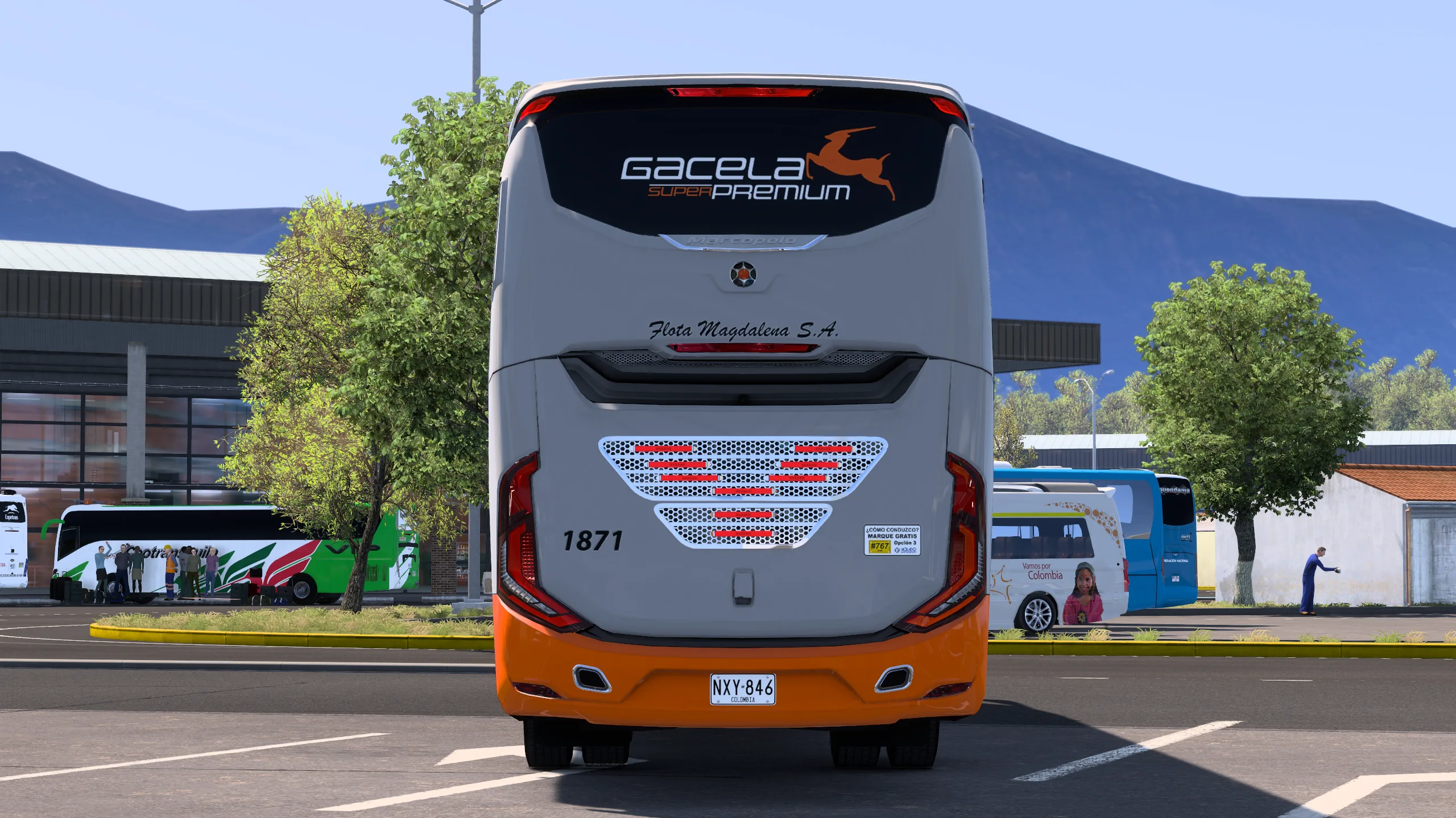 Marcopolo G8 Paradiso 1200 para Colombia Real Map